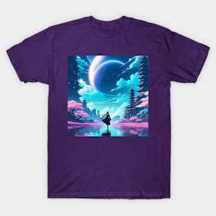 Fantasy cosmic landscape T-Shirt